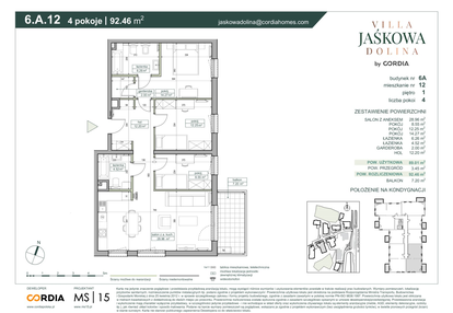 Mieszkanie w inwestycji: Villa Jaśkowa Dolina etap II