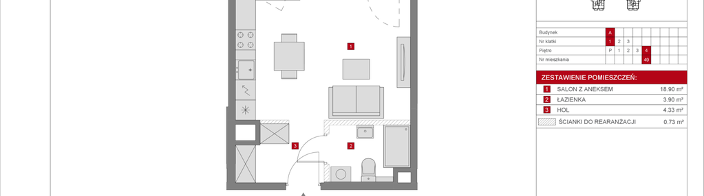 Mieszkanie w inwestycji: Dzielnica Mieszkaniowa Metro Zachód - etap 8.1