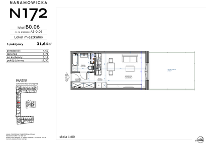 Mieszkanie w inwestycji: Naramowicka 172