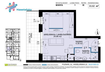 Mieszkanie w inwestycji: Osiedle Hawelańska etap III - bud. B