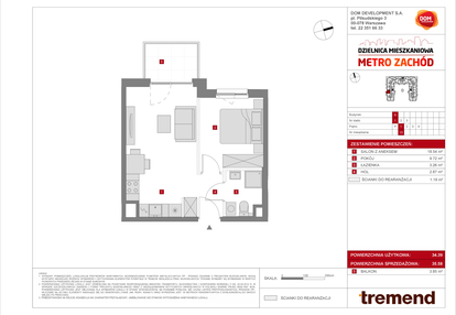 Mieszkanie w inwestycji: Dzielnica Mieszkaniowa Metro Zachód - etap 8.1