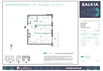 Mieszkanie w inwestycji: Osiedle Salvia