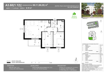 Mieszkanie w inwestycji: Zielone Zamienie VIII