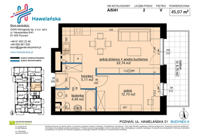 Mieszkanie w inwestycji: Osiedle Hawelańska etap III - bud. A