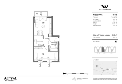 Mieszkanie w inwestycji: Tarasy Wierzycy