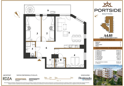 Mieszkanie w inwestycji: Portside Bałtycka