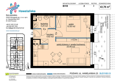 Mieszkanie w inwestycji: Osiedle Hawelańska etap III - bud. B