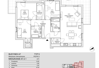 Mieszkanie w inwestycji: Zacisze Marcelin IIIa