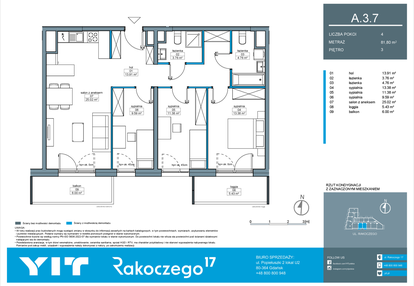 Mieszkanie w inwestycji: Rakoczego 17