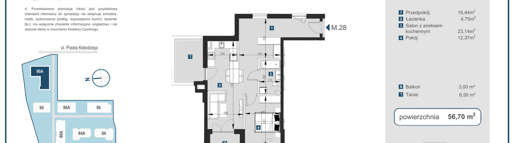 Mieszkanie w inwestycji: Piasta Towers bud. 90A