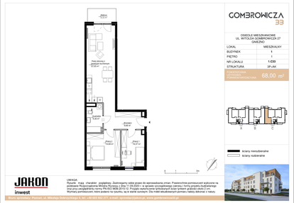 Mieszkanie w inwestycji: Gombrowicza 33