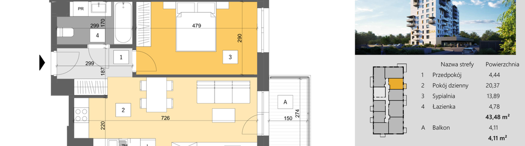 Mieszkanie w inwestycji: Dworzysko Park - Etap III