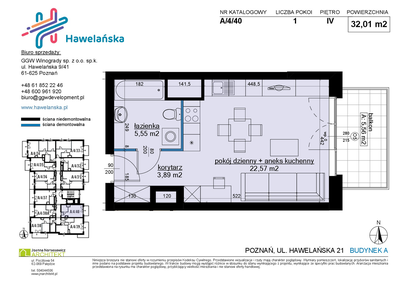 Mieszkanie w inwestycji: Osiedle Hawelańska etap III - bud. A