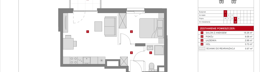 Mieszkanie w inwestycji: Dzielnica Mieszkaniowa Metro Zachód - etap 8.1