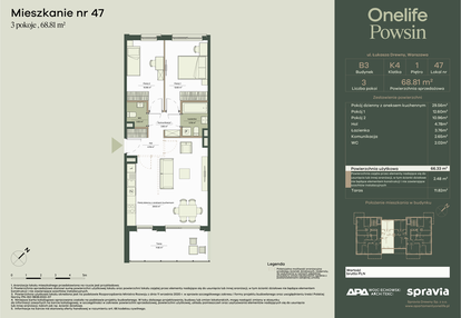 Mieszkanie w inwestycji: Onelife Powsin