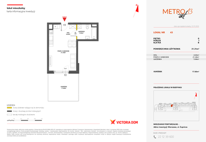 Mieszkanie w inwestycji: Metro Art 13