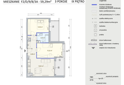 Mieszkanie w inwestycji: Modern Mokotów etap 6, budynek F1 i F2