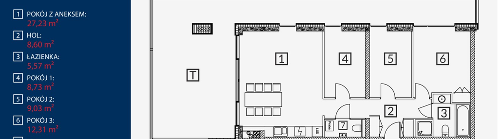 Mieszkanie w inwestycji: Tarasy Sobieskiego