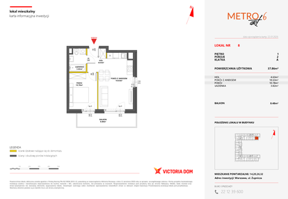 Mieszkanie w inwestycji: Metro Art 6
