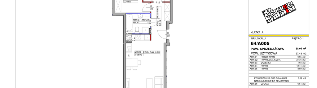 Mieszkanie w inwestycji: Miasto Moje 8