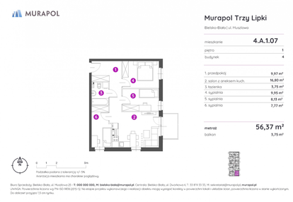 Mieszkanie w inwestycji: Murapol Trzy Lipki