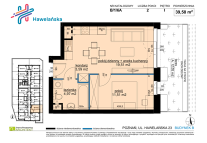 Mieszkanie w inwestycji: Osiedle Hawelańska etap III - bud. B