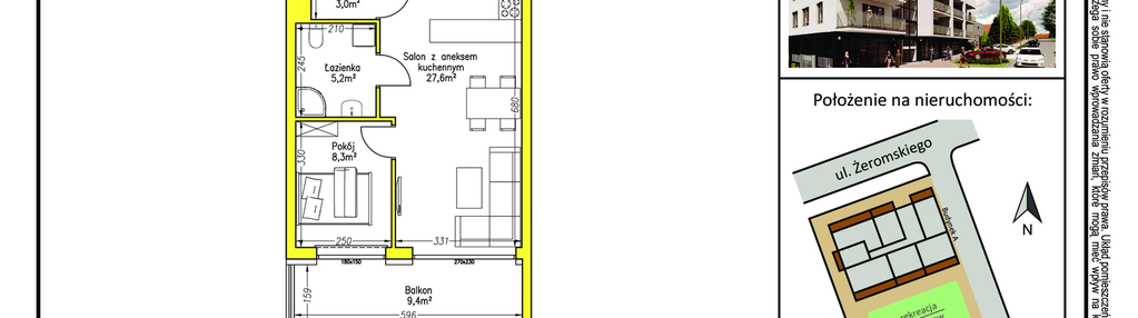 Mieszkanie w inwestycji: Żeromskiego Street 52