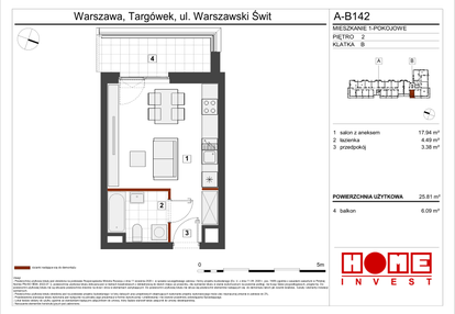 Mieszkanie w inwestycji: Warszawski Świt etap VII