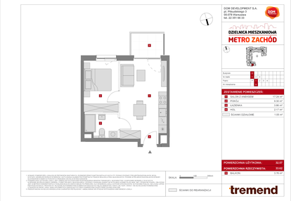 Mieszkanie w inwestycji: Dzielnica Mieszkaniowa Metro Zachód - etap 8.2