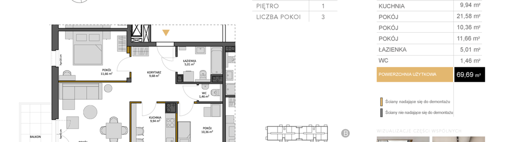 Mieszkanie w inwestycji: Osiedle Kasprowicza