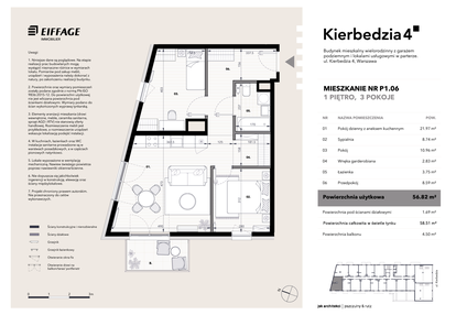 Mieszkanie w inwestycji: Kierbedzia 4