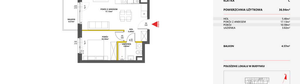 Mieszkanie w inwestycji: Metro Art 7