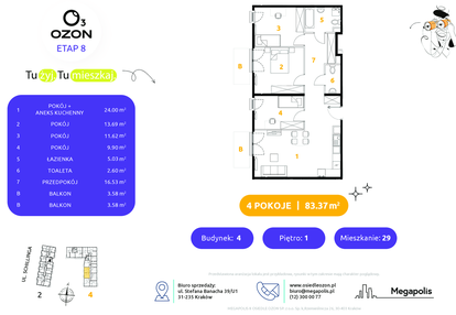 Mieszkanie w inwestycji: Osiedle Ozon etap VIII