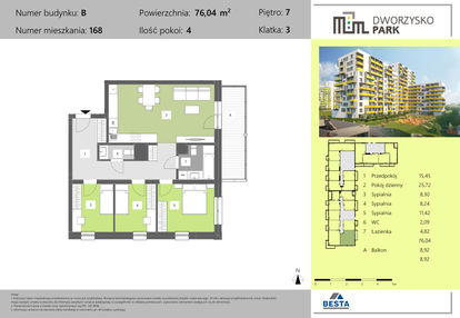 Mieszkanie w inwestycji: Dworzysko Park - Etap II