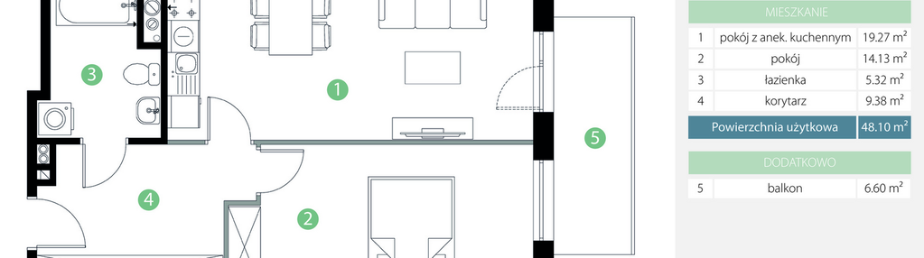 Mieszkanie w inwestycji: Bogatyńska Apartamenty etap 3