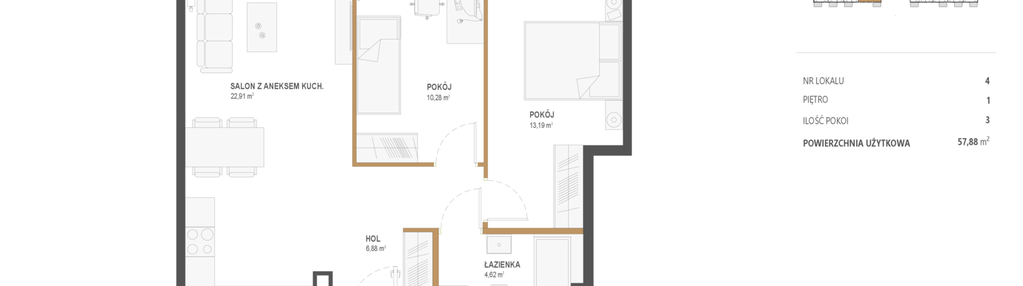 Mieszkanie w inwestycji: Popularna 35