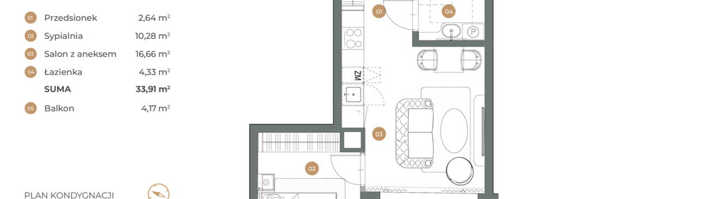 Mieszkanie w inwestycji: Witkiewicza Apartments