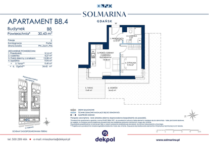 Mieszkanie w inwestycji: Sol Marina etap III