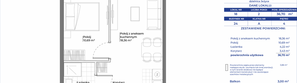 Mieszkanie w inwestycji: Ogrody Nałkowskiej