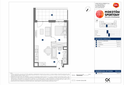 Mieszkanie w inwestycji: Mokotów Sportowy 3.1