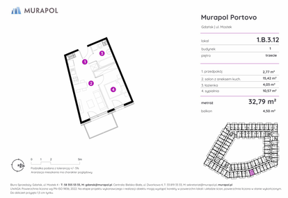 Mieszkanie w inwestycji: Murapol Portovo etap II