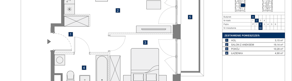 Mieszkanie w inwestycji: Osiedle przy Wielickiej etap 1.2