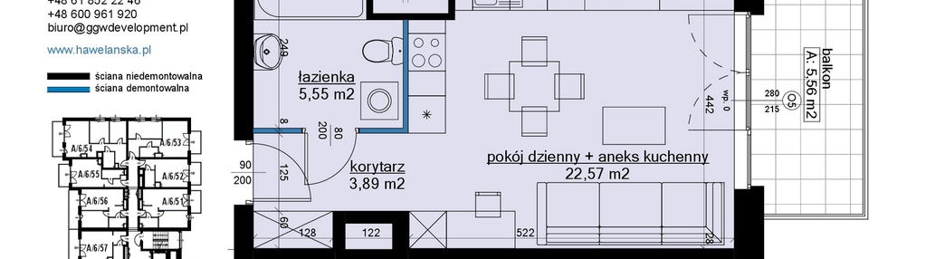 Mieszkanie w inwestycji: Osiedle Hawelańska etap III - bud. A