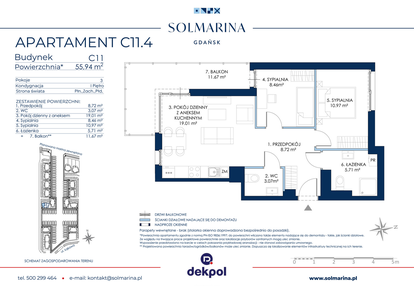 Mieszkanie w inwestycji: Sol Marina etap III
