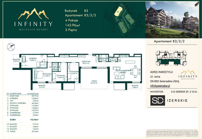 Mieszkanie w inwestycji: Infinity Mountain Resort