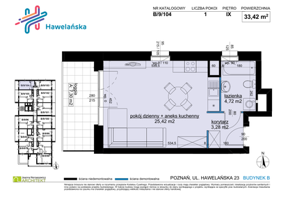 Mieszkanie w inwestycji: Osiedle Hawelańska etap III - bud. B