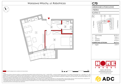 Mieszkanie w inwestycji: Zakątek Włochy