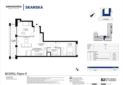 Mieszkanie w inwestycji: Awangarda Mogilska