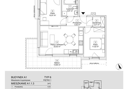 Mieszkanie w inwestycji: Zacisze Marcelin IIIa