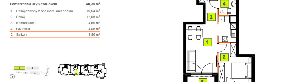 Mieszkanie w inwestycji: Osiedle BLASK - Etap I